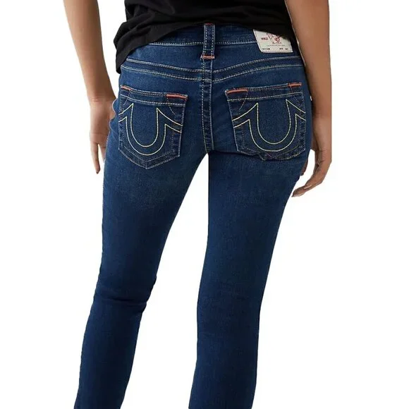 True Religion‎ Stella XXX Low Rise Skinny fit Dark Wash Stretch Jeans Size 26 - Picture 12 of 13